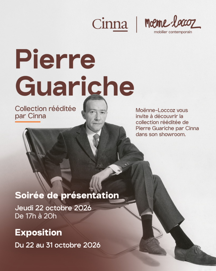 Mobilier d’exposition Pierre Guariche chez Moenne Loccoz